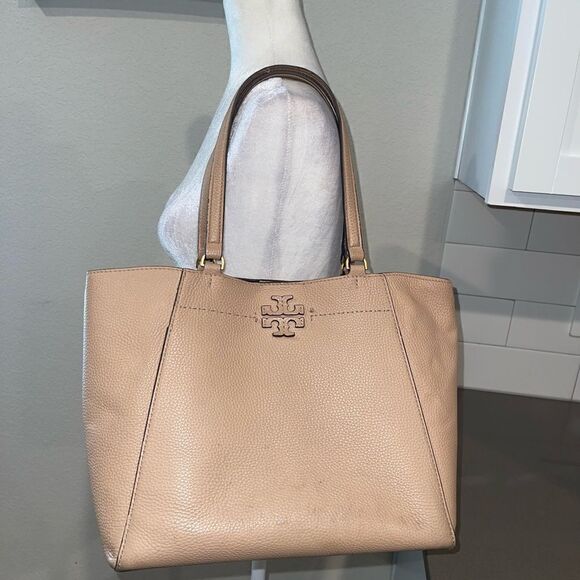 Tory Burch McGraw leather carryall tote bag - Picture 3 of 10